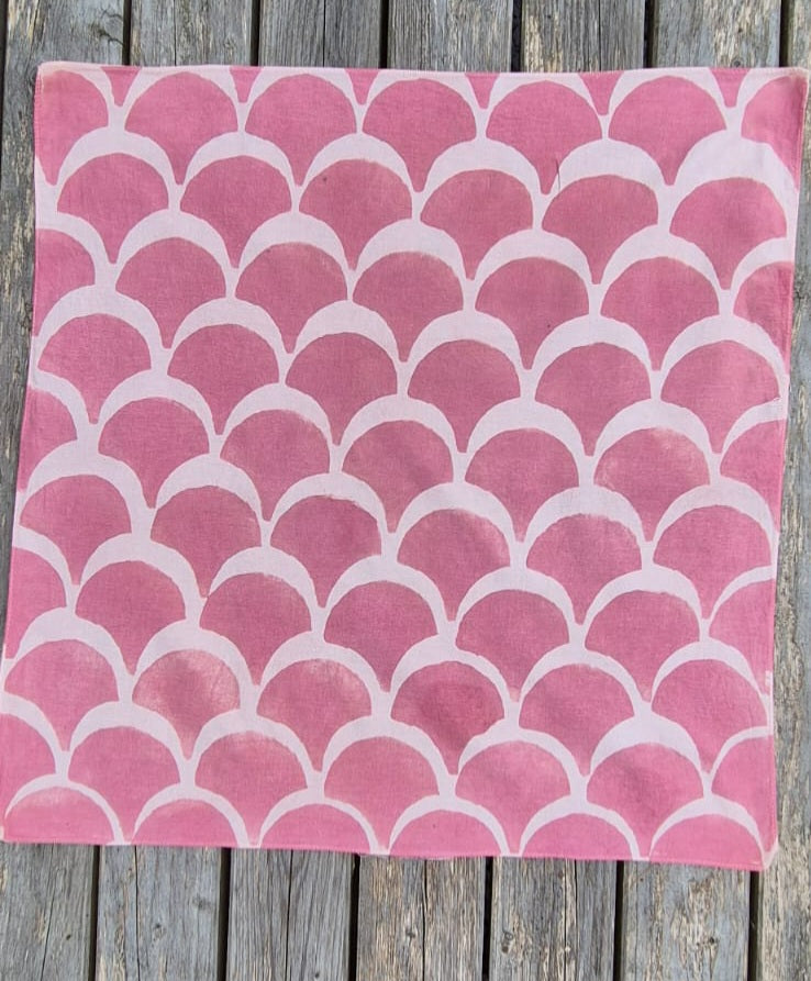 Naturally Dyed Bandana - Clamshells