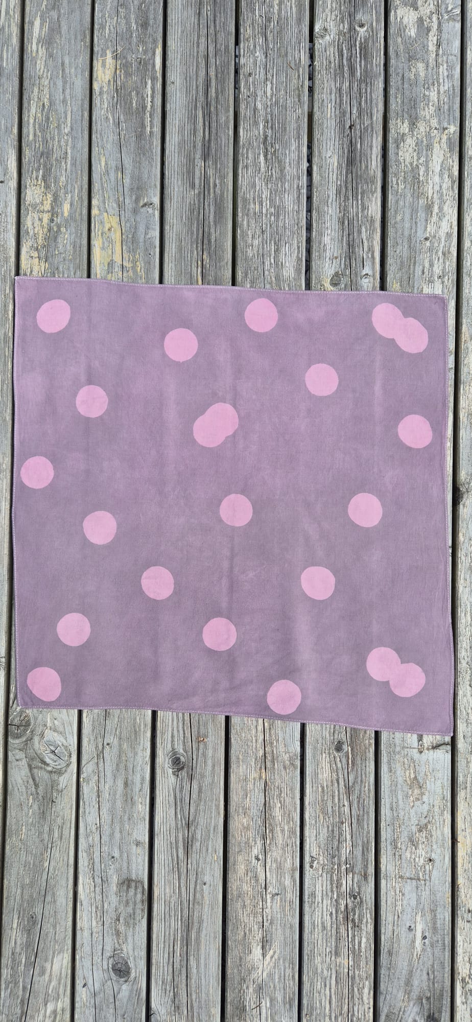 Naturally Dyed Bandana - Circles