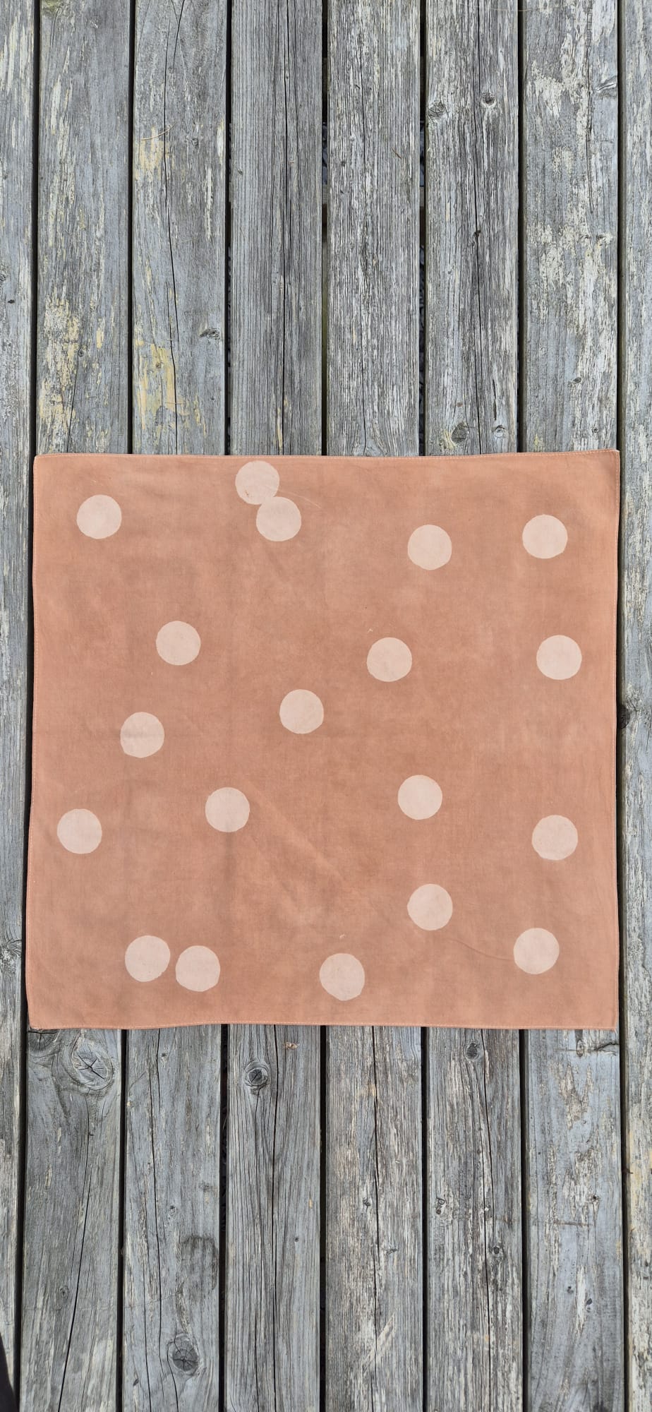 Naturally Dyed Bandana - Circles