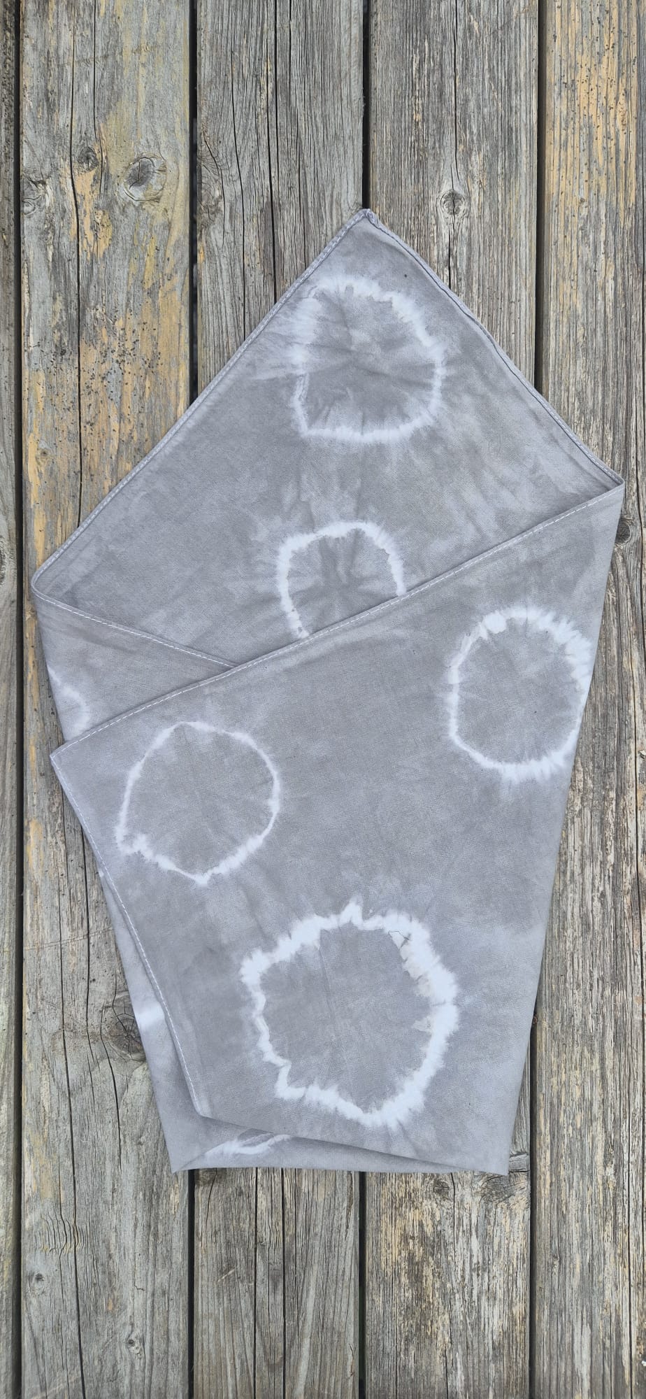 Naturally Dyed Bandana - Skimming stones
