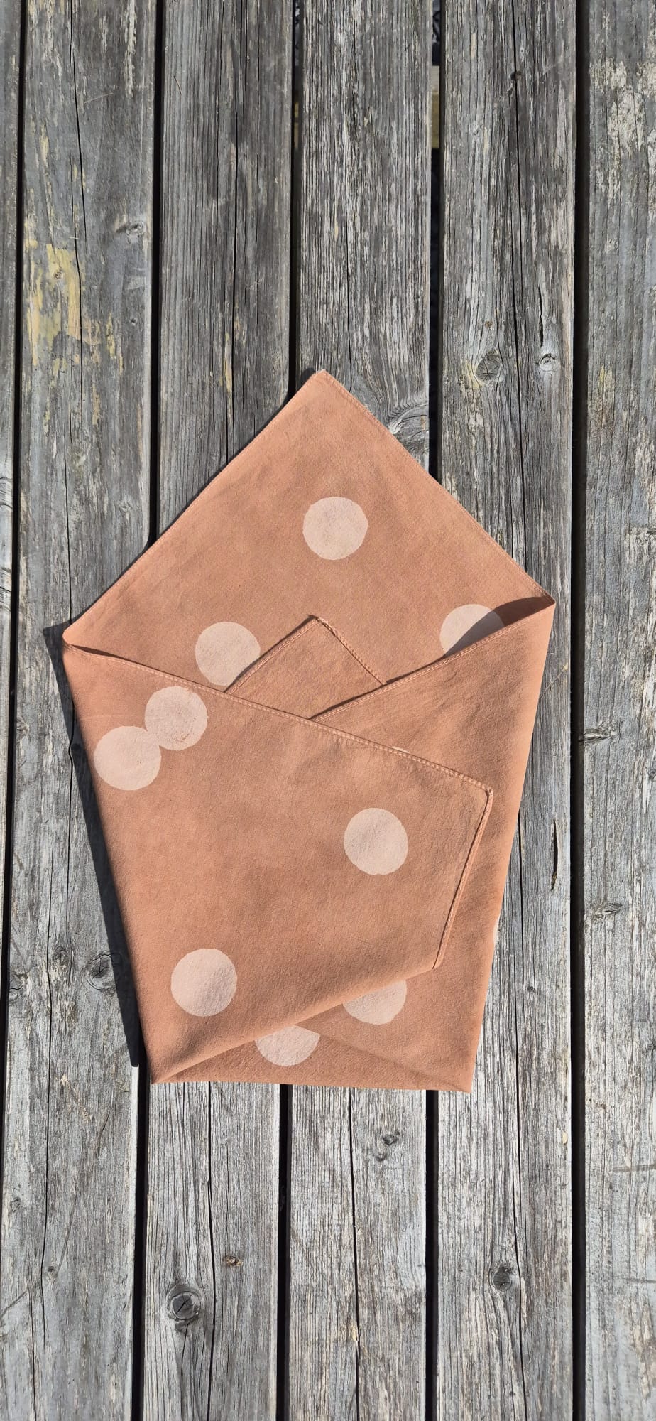 Naturally Dyed Bandana - Circles