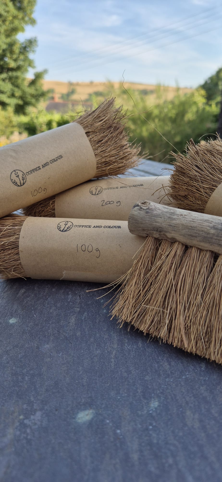 Coconut fibres for brush making
