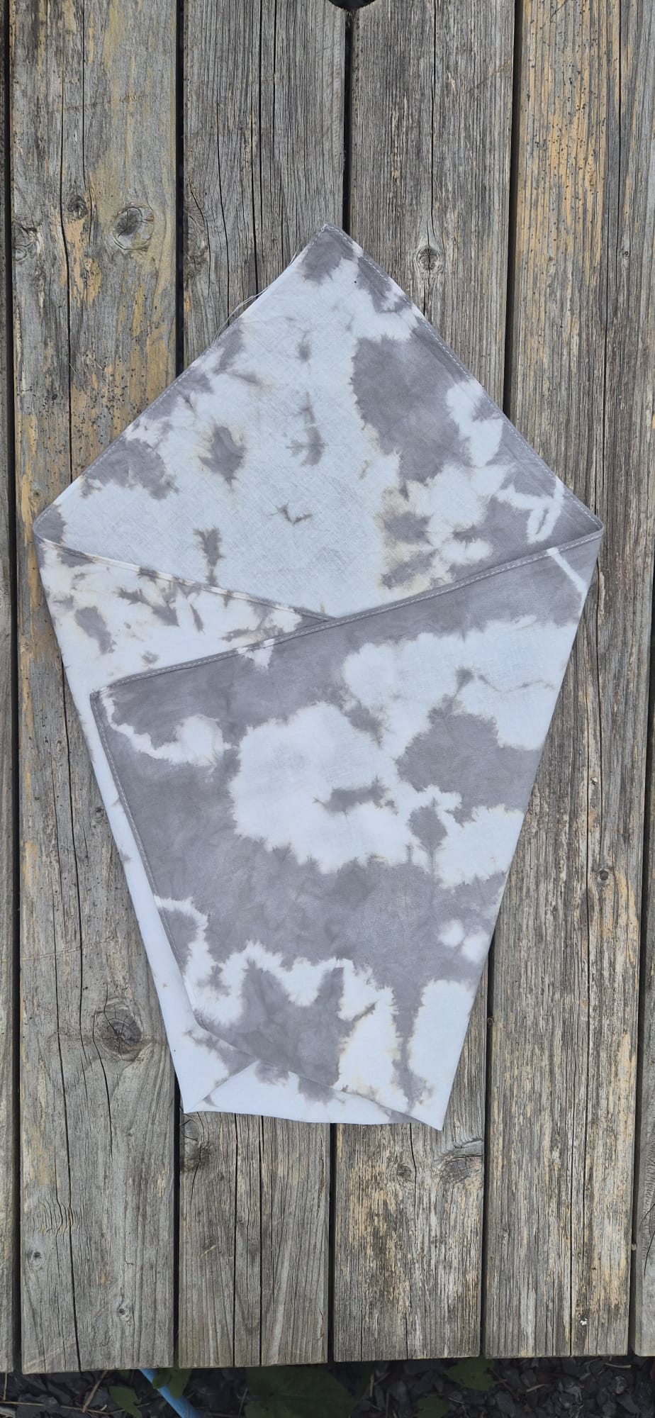 Naturally Dyed Bandana - Storm clouds gather